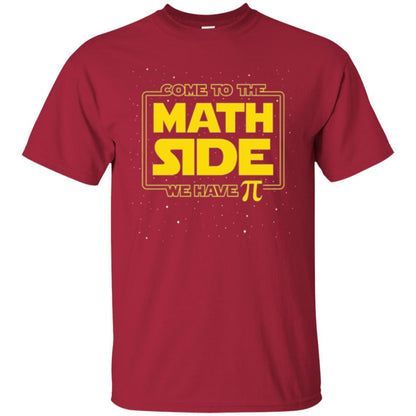 Math Lovers T-shirt Come To The Math Side We Have Pi Cardinal