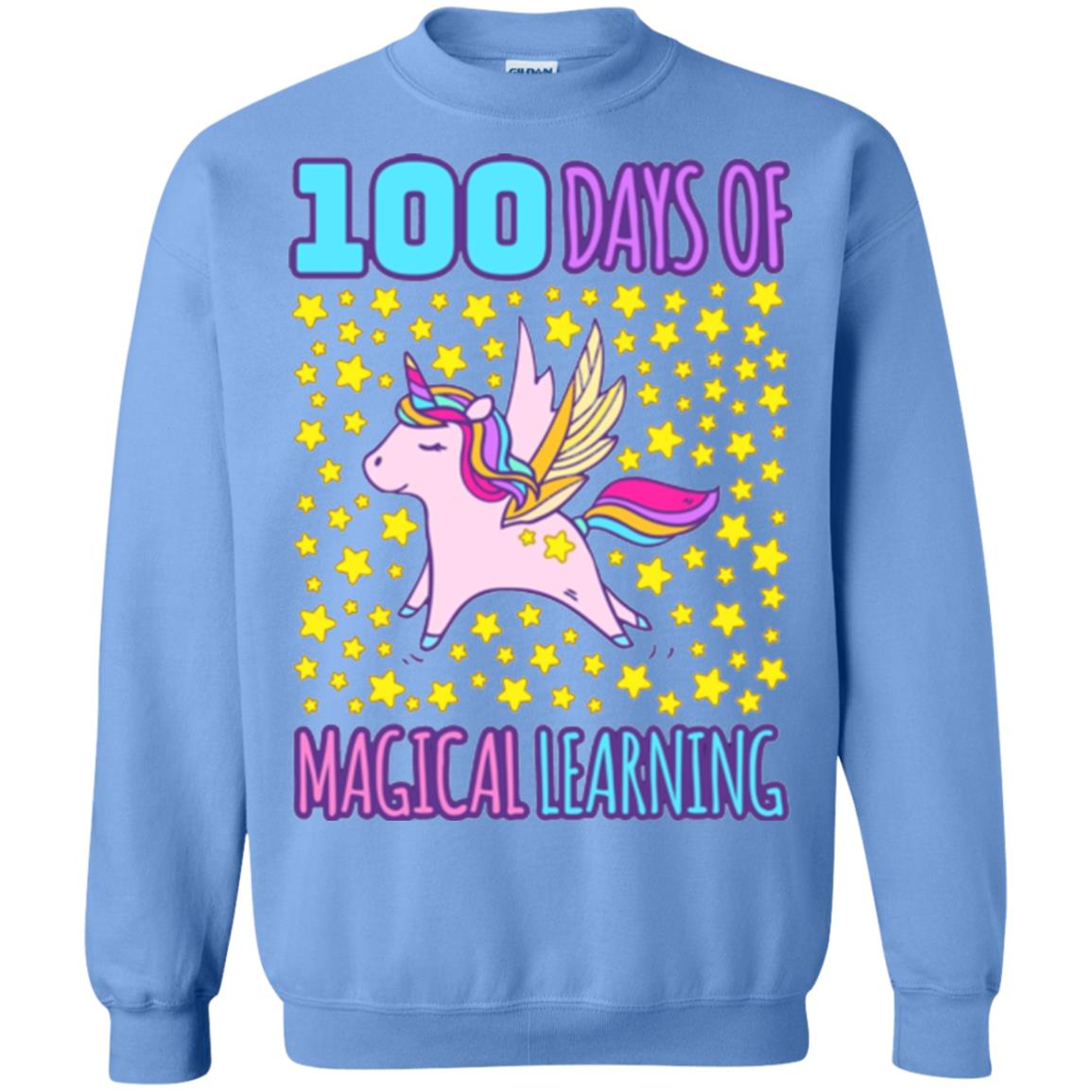 Children T-shirt Adorable 100th Day Of School Carolina Blue