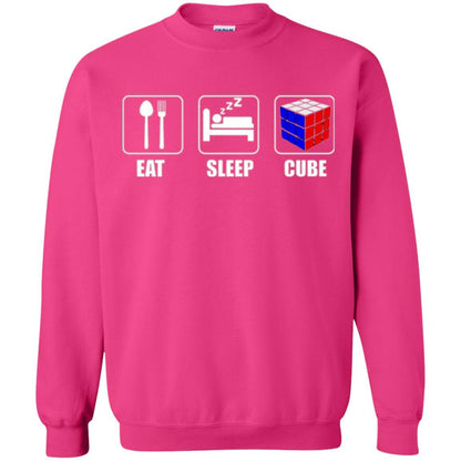 Rubik Lover T-shirt Eat Sleep Cube T-shirt Heliconia