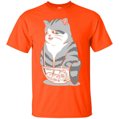 Cat Smile Cat Lover T-shirt Orange
