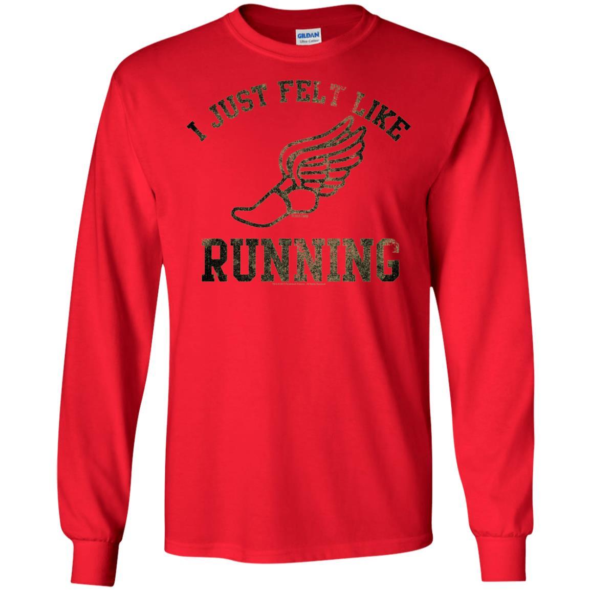 Movie T-Shirt I Just Felt Like Running Red