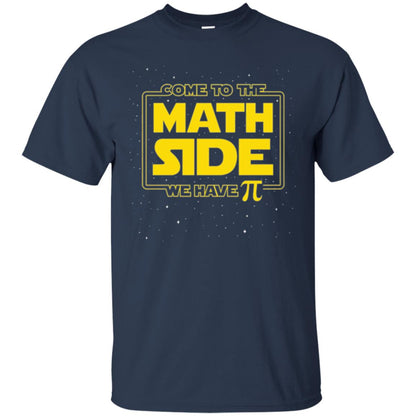 Math Lovers T-shirt Come To The Math Side We Have Pi Navy