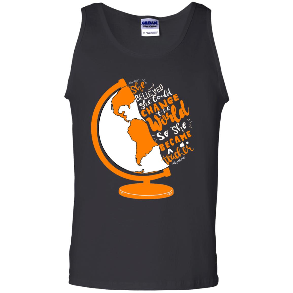She Believed She Could Change The World So She Became A Teacher Best Quote Shirt Black