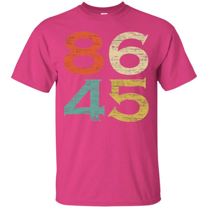 Classic Vintage Style 86 45 Anti Trump T-shirt Heliconia