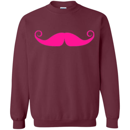 Pink Mustache T-shirt Funny Gift For Men Maroon