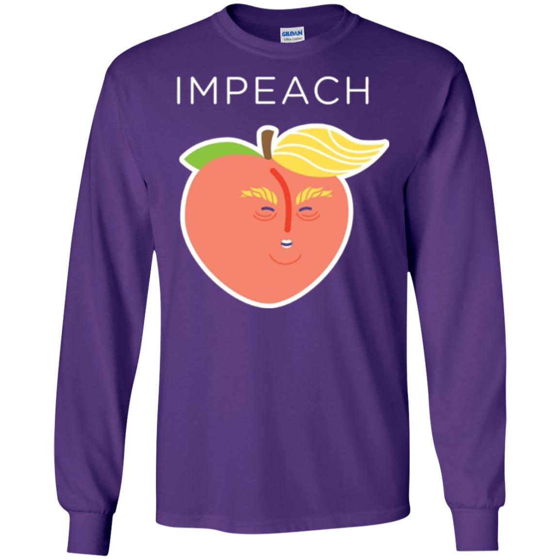 Anti Trump Peach Emoji T-shirt Impeach Donald Purple