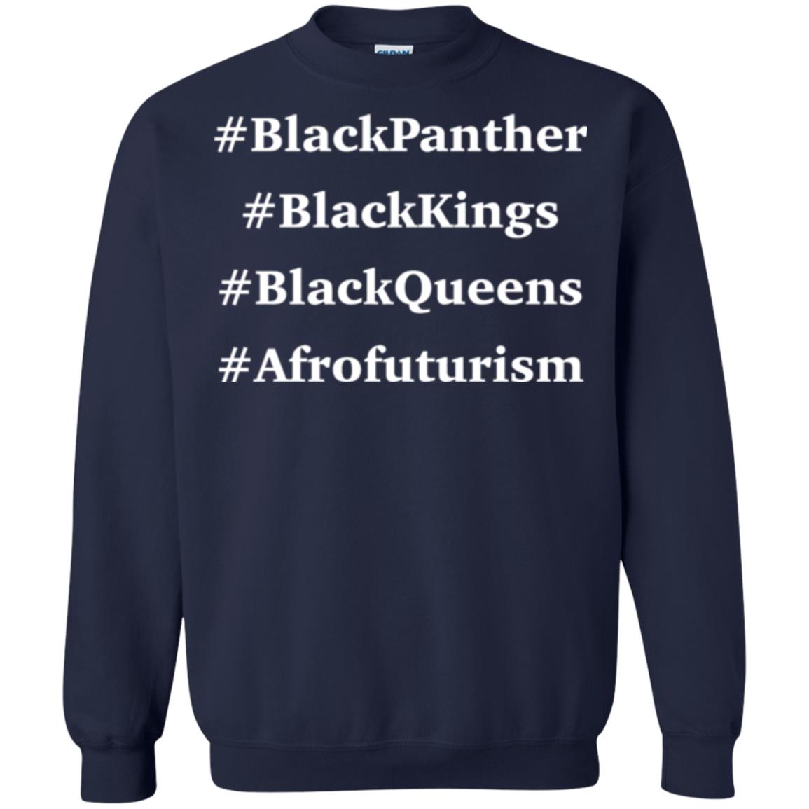 Black Panther Black Kings Black Queens Afrofuturism T-shirt Navy