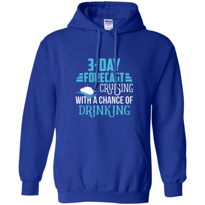 Funny Cruise T-shirt Forecast Cruising With A Chance Royal