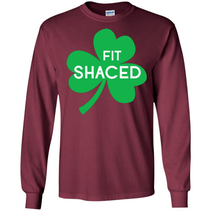 Saint Patrick's Day T-shirt Shamrocks Fit Shaced Maroon