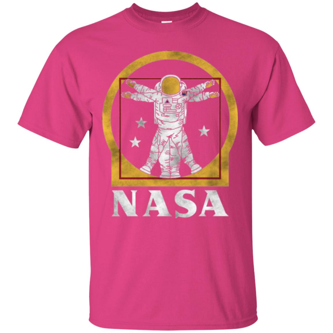 Nasa Vitruvian Astronaut Graphic T-shirt Heliconia