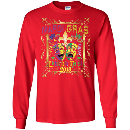 Fleur Symbol New Orleans Parade Mardi Gras T-shirt Red