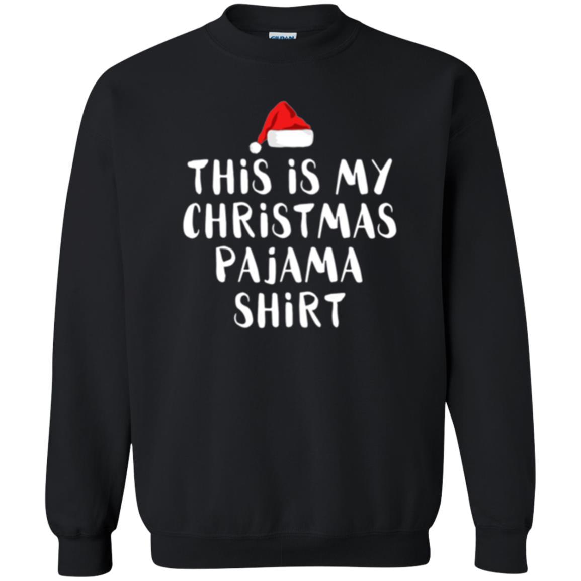 Christmas T-shirt This Is My Christmas Pajama Black