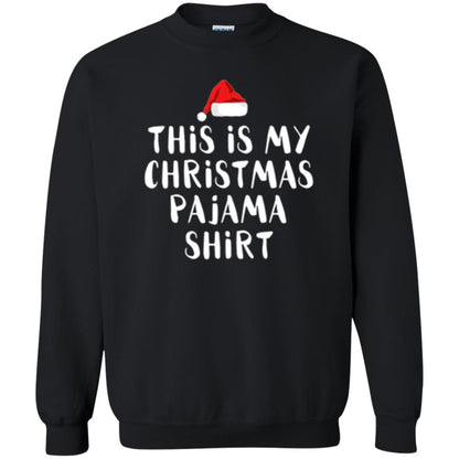 Christmas T-shirt This Is My Christmas Pajama Black