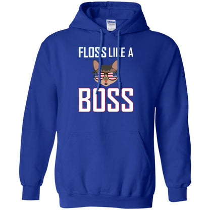 Floss Like A Boss Cat Shirt Royal