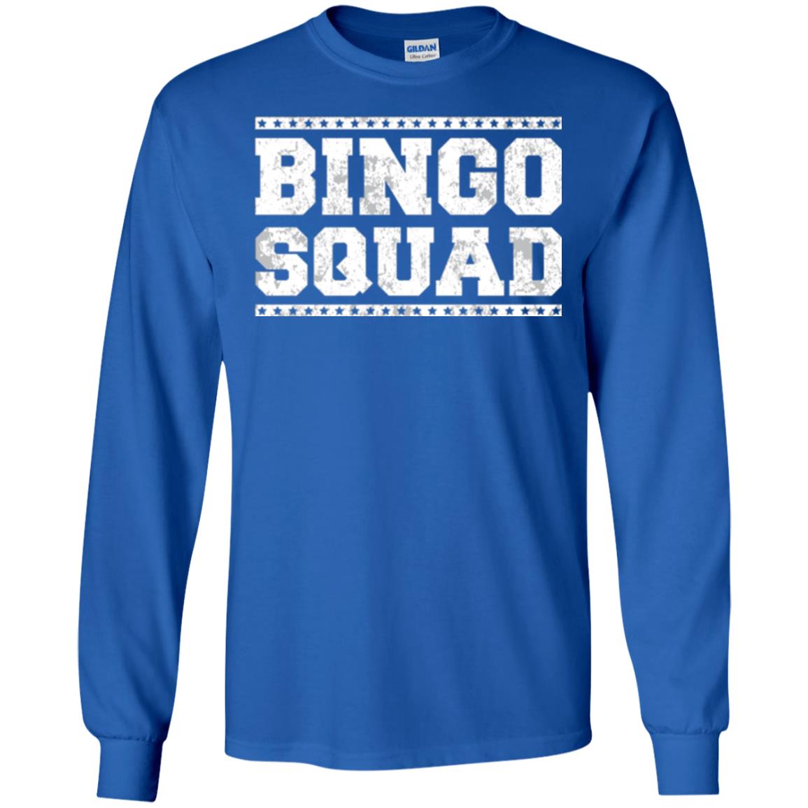 Bingo Squad Distressed Style Lucky Player T-shirt Royal