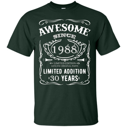 Awesome Since 1988 Limited Addition 30 Years 30th Birthday T-shirt Forest