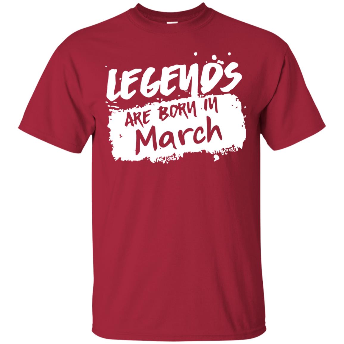 March Birthday Shirt Legends Are Born In March Cardinal