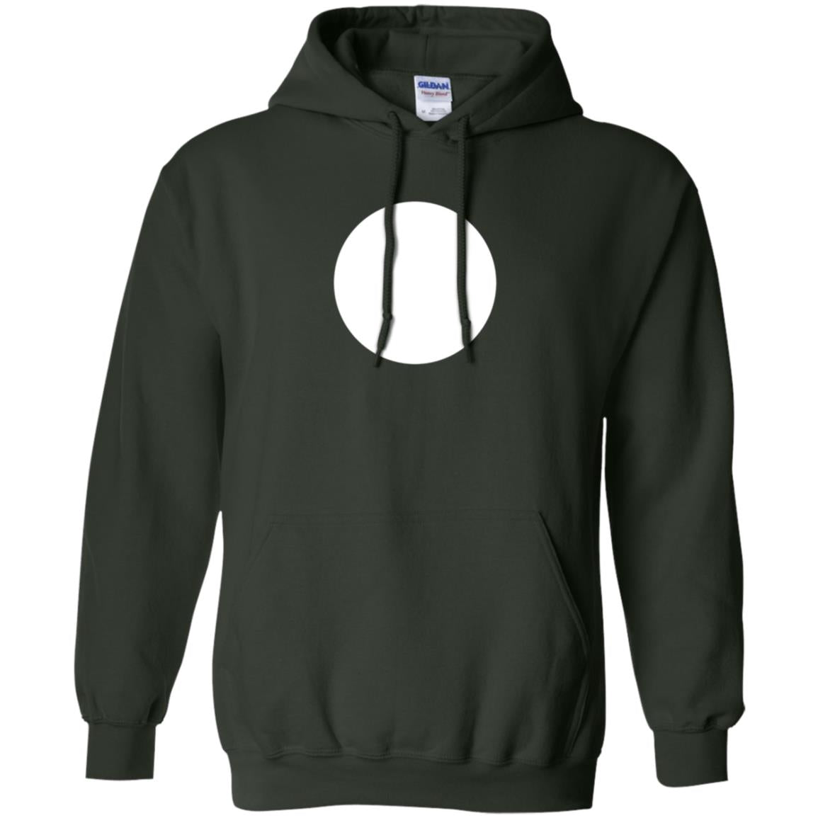 Big White Dot T-shirt Forest Green