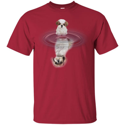Little Shih Tzus And Big Shadow Shirt Cardinal
