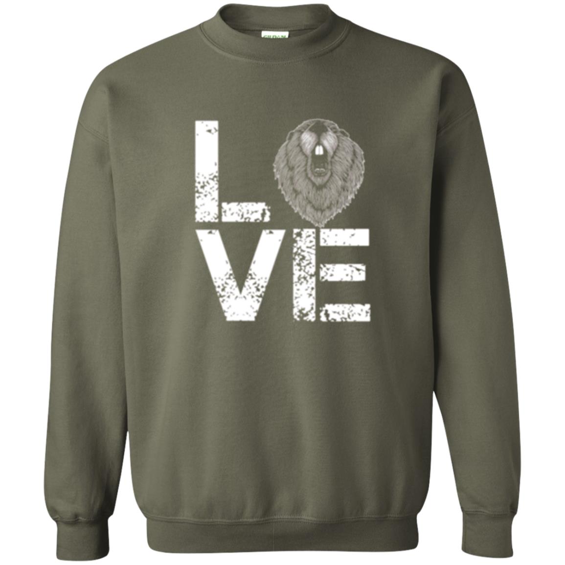 Beaver T-shirt Love Beaver Military Green