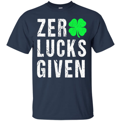 Shamrock Irish Funny Saint Patrick_s Day T-shirt Navy