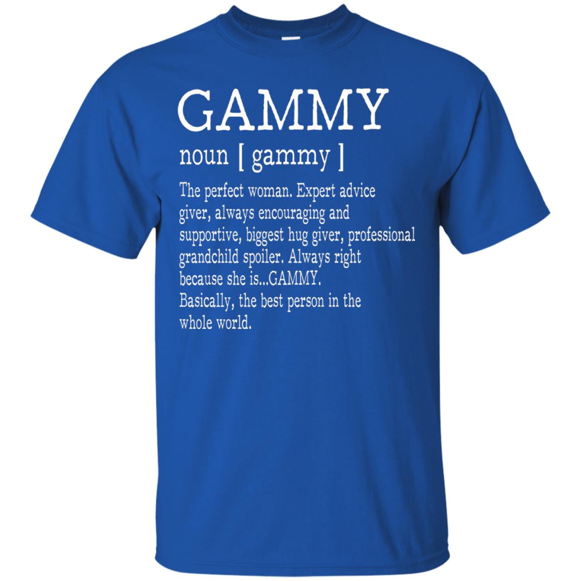 Gammy Definition Nana T-shirt Royal