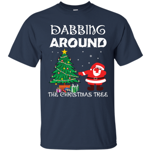 Christmas T-Shirt Dabbing Around The Christmas Tree