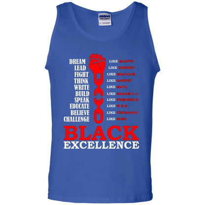 Black Excellence Black Af Proud African American T-shirt Royal