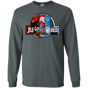 Jurassic World Movie Fan ShirtG240 Gildan LS Ultra Cotton T-Shirt