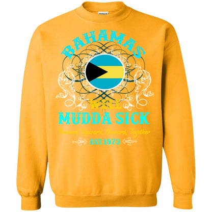 Bahamas Well Mudda Sick Foward Upward Onward Together Est1973 T-shirt Gold