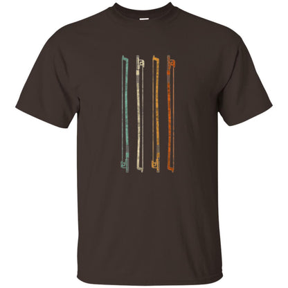 String Player T-shirt Vintage Retro 70s Orchestra Dark Chocolate