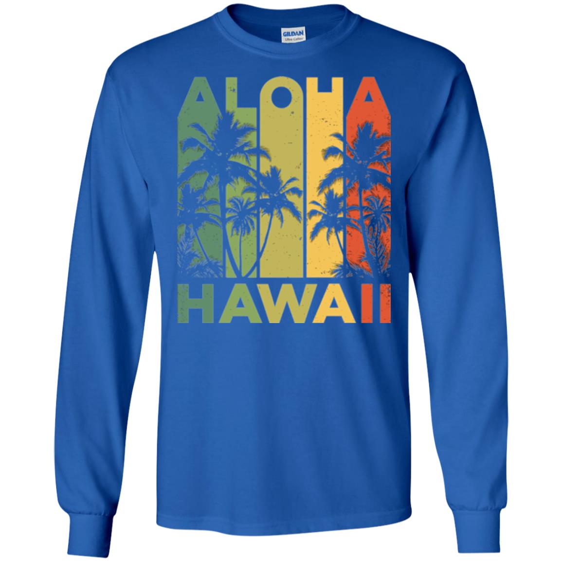 Vintage Hawaiian Islands T-shirt Royal