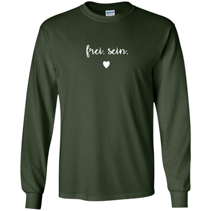 Frei Sein To Be Free German Inspirational Shirt Forest Green