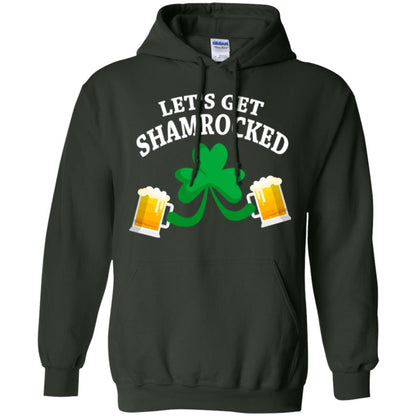 Patrick_s Day T-shirt Let_s Get Shamrocked Forest Green