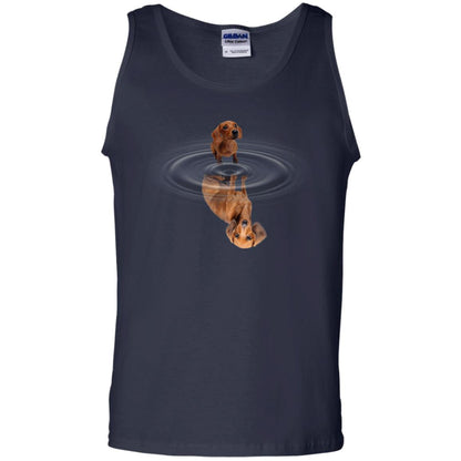 Little Dachshund And Big Shadow Shirt Navy
