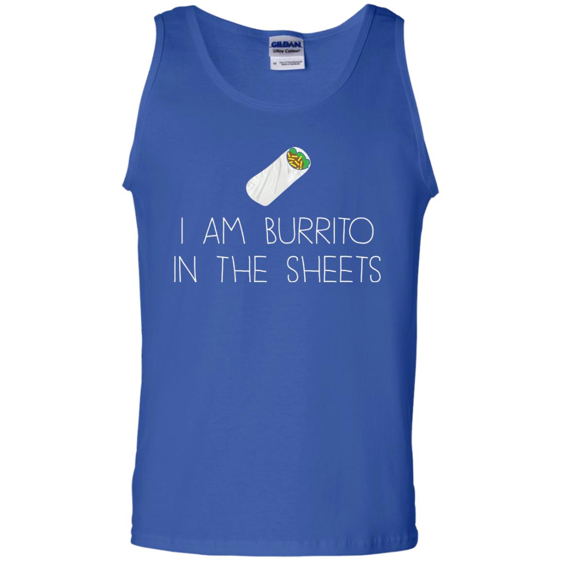 Burrito T-shirt I Am A Burrito In The Sheets Swaddling Royal