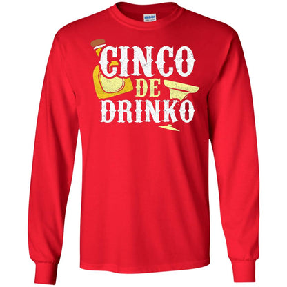 Cinco De Mayo Drinko Celebration T-shirt Red