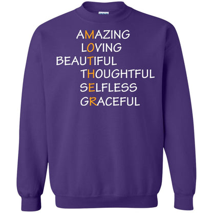 Amazing Loving Beautiful Thoughtful Selfless Graceful Mother Purple