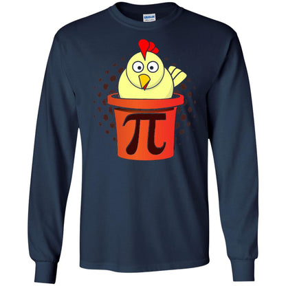 Chicken Pot Pi Funny Math T-shirt Navy