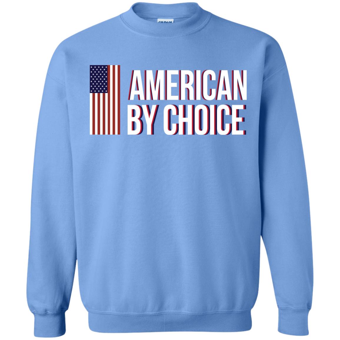 Flag Of American By Choice T-shirt Carolina Blue