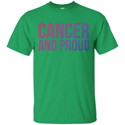 Cancer And Proud Lgbt Gear Bi Flag Gradient Shirt Irish Green