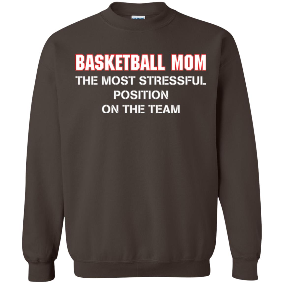 Basketball Lover T-shirt The Most Stressful Position Position On The Team Dark Chocolate