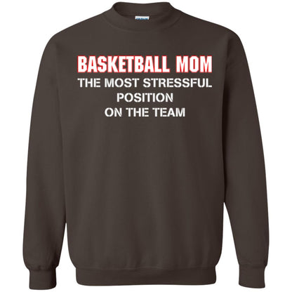 Basketball Lover T-shirt The Most Stressful Position Position On The Team Dark Chocolate