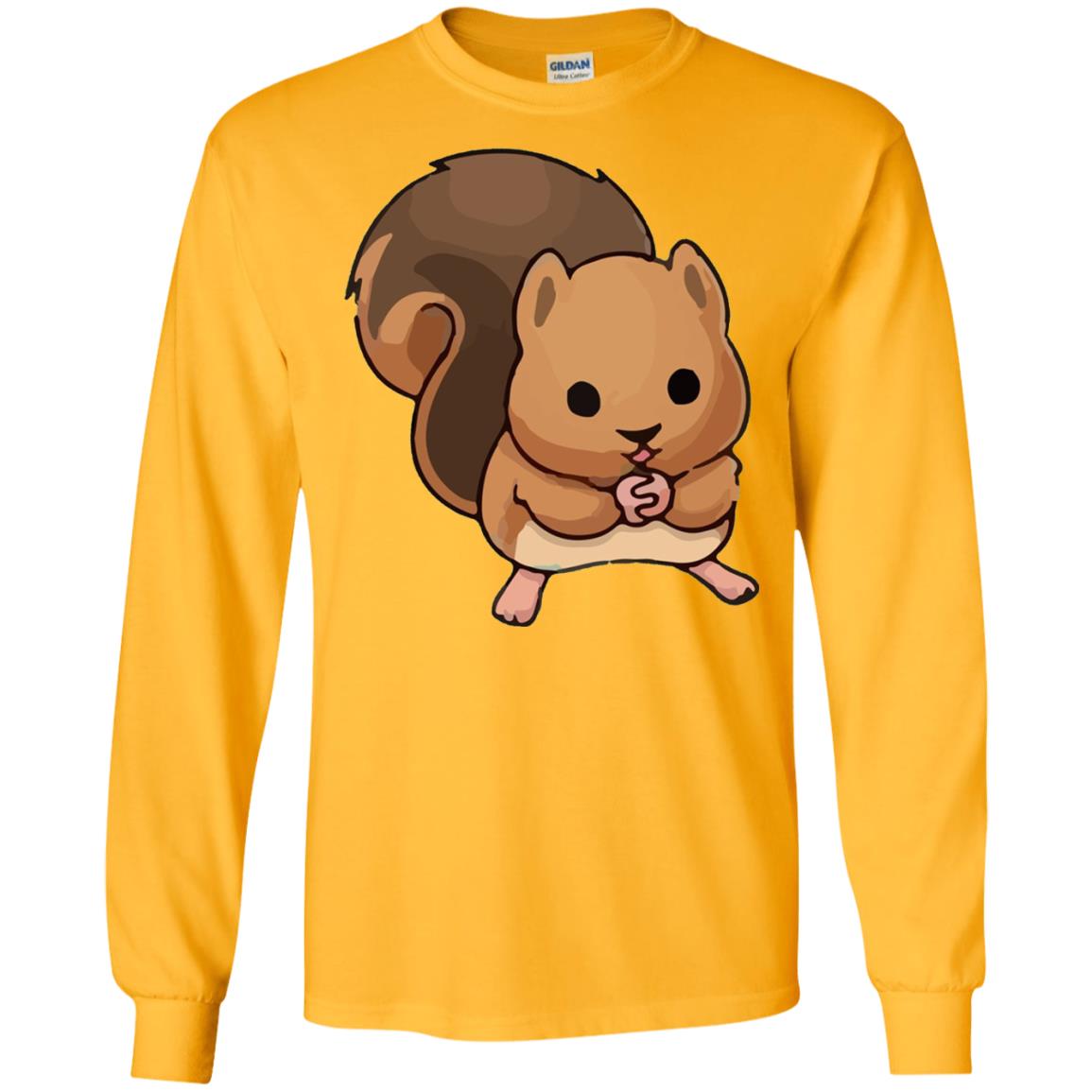 Cute Squirrel Graphic T-shirt Gold