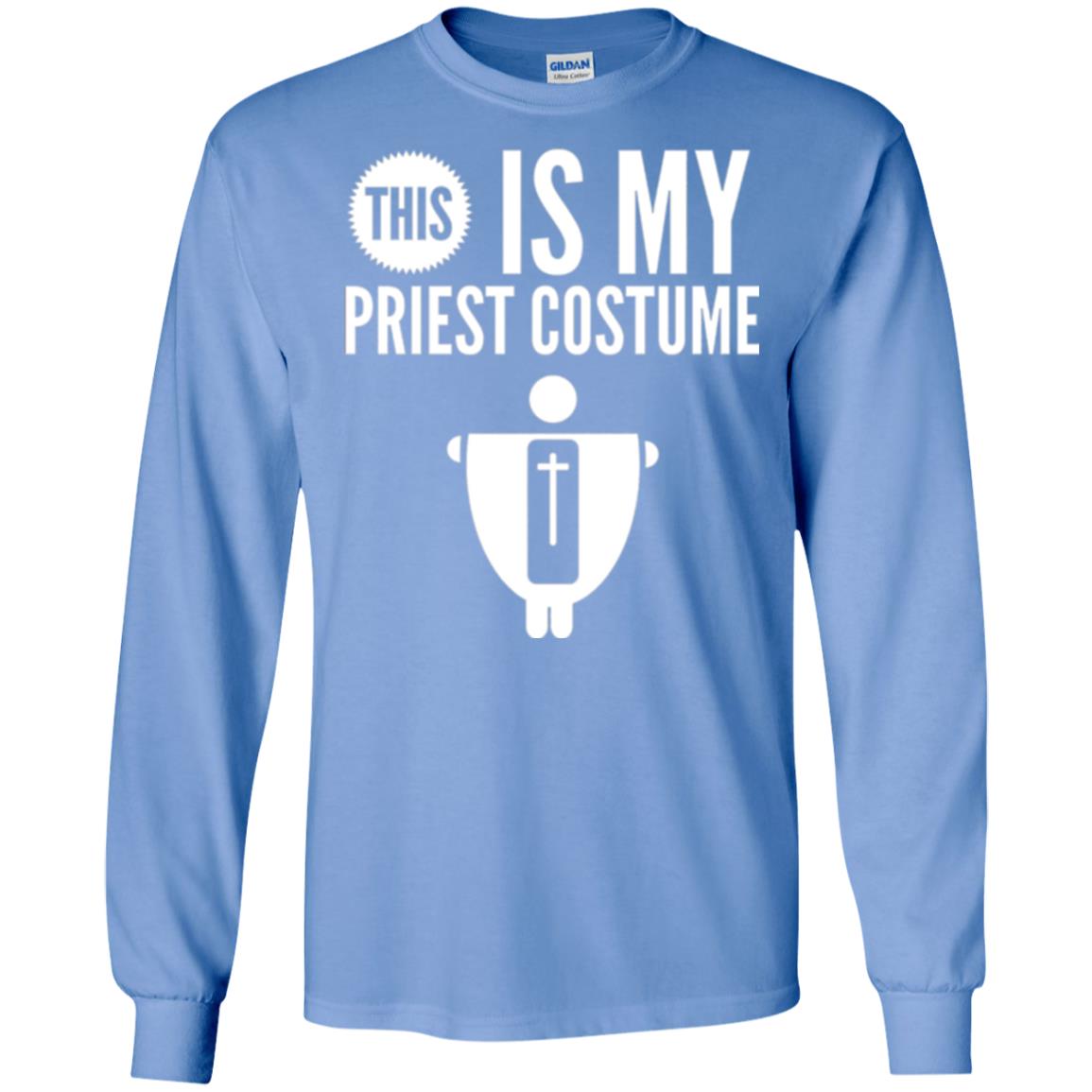 Halloween T-shirt This Is My Priest Carolina Blue
