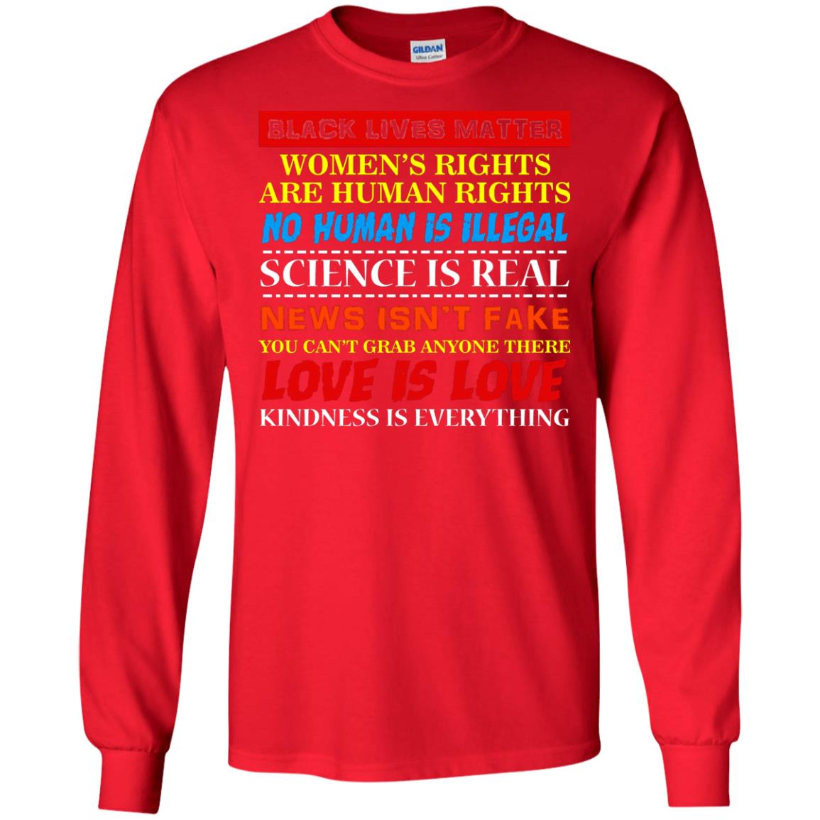 Black Lives Matter Womens Rights Are Human Rights Red
