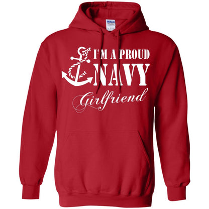 Military Shirt Im A Proud U.s. Navy Girlfriend Red