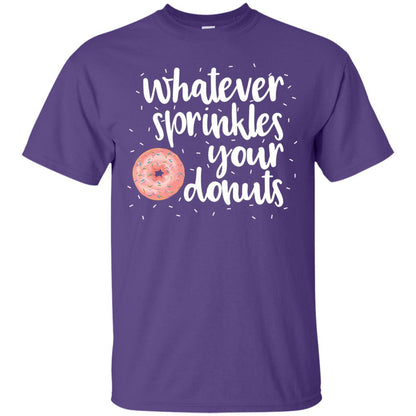 Whatever Sprinkles Your Donuts T-shirt Purple