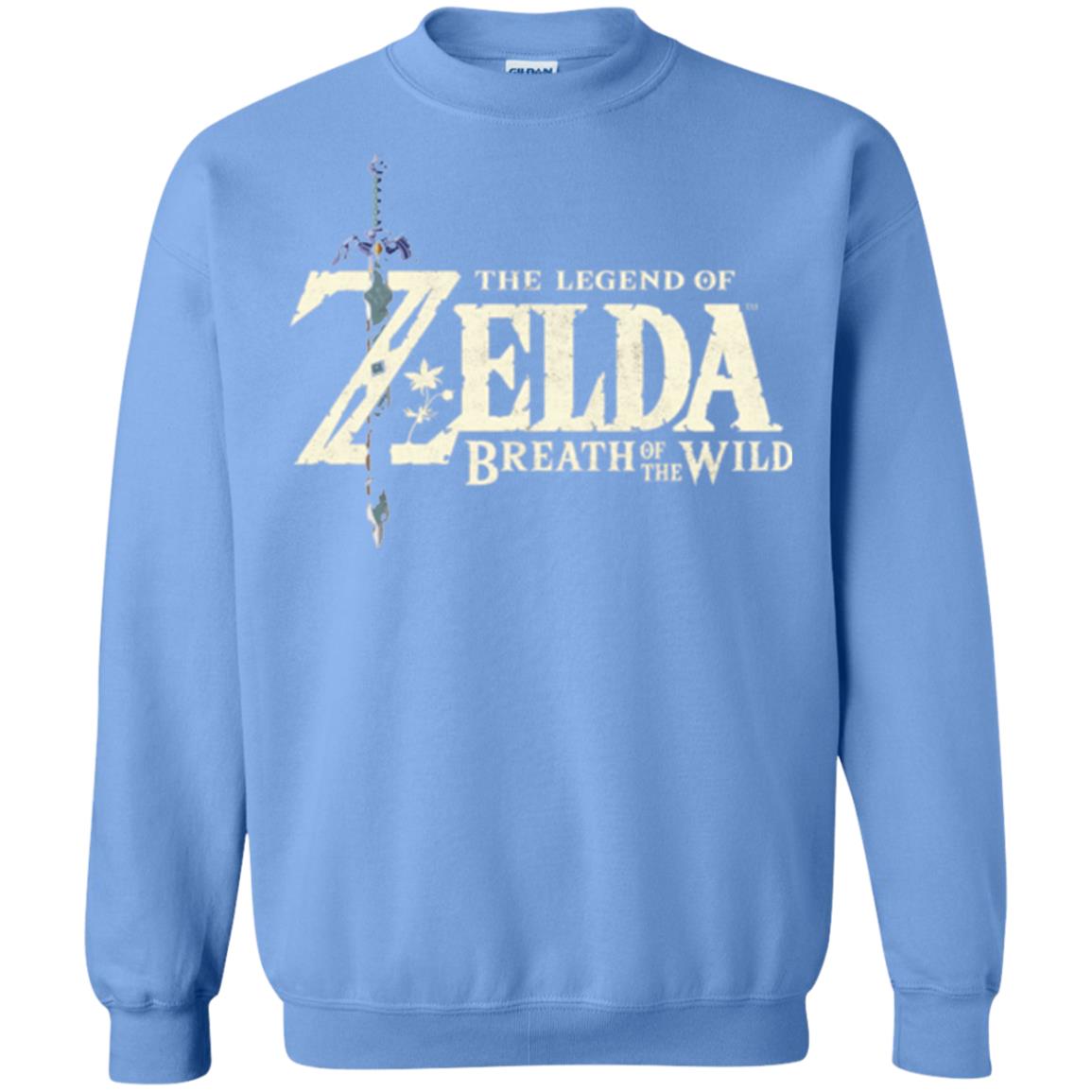 Game T-shirt Nintendo Zelda Breath Of The Wild Carolina Blue