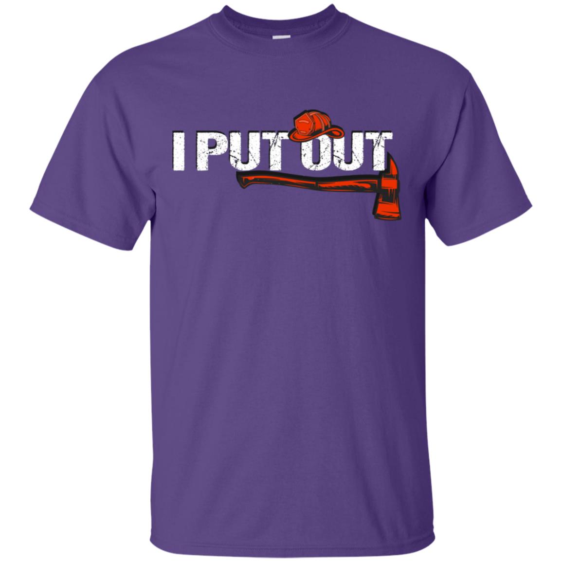 I Put Out Firefighter Gift Shirt For Mens Purple